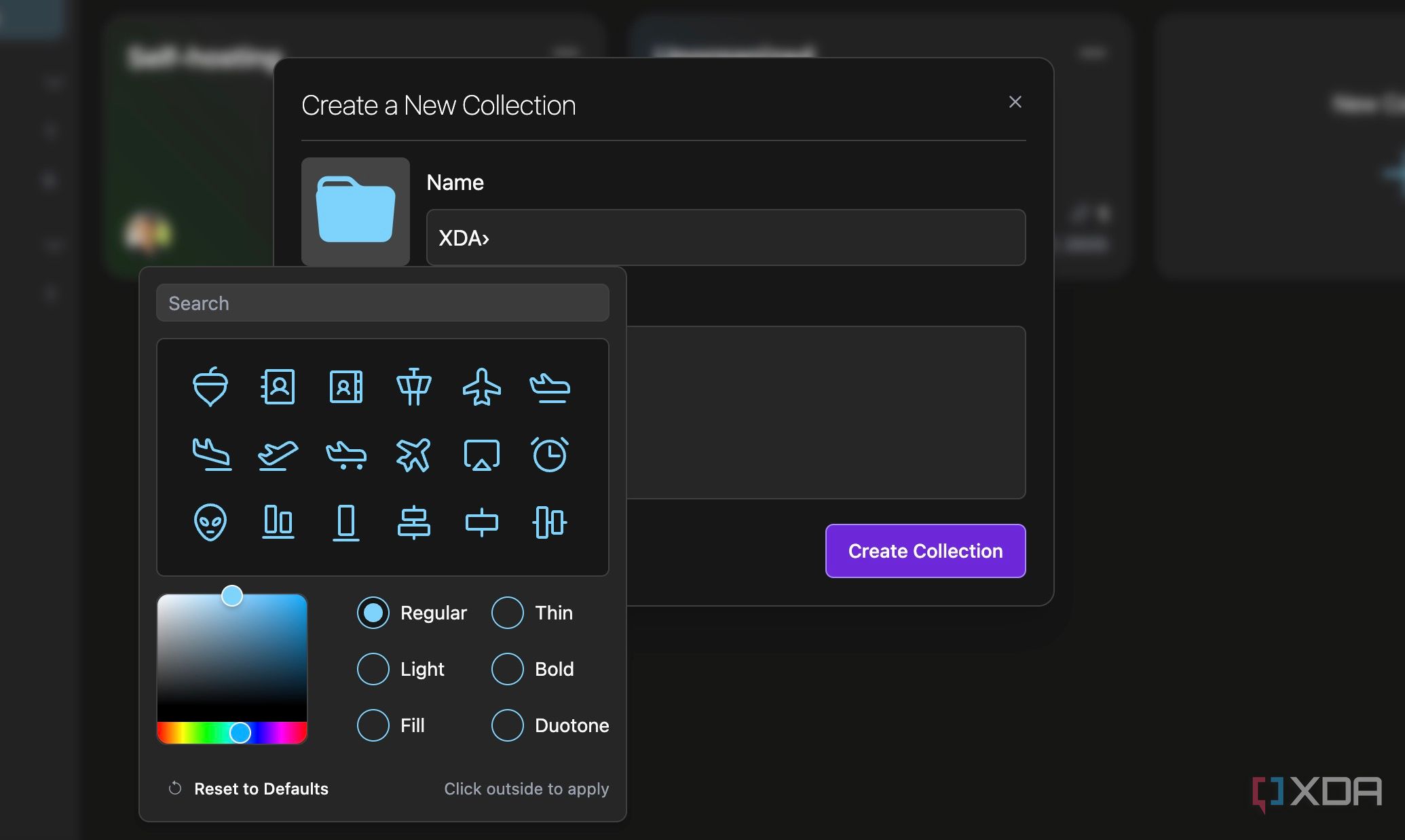 Linkwarden collection customization