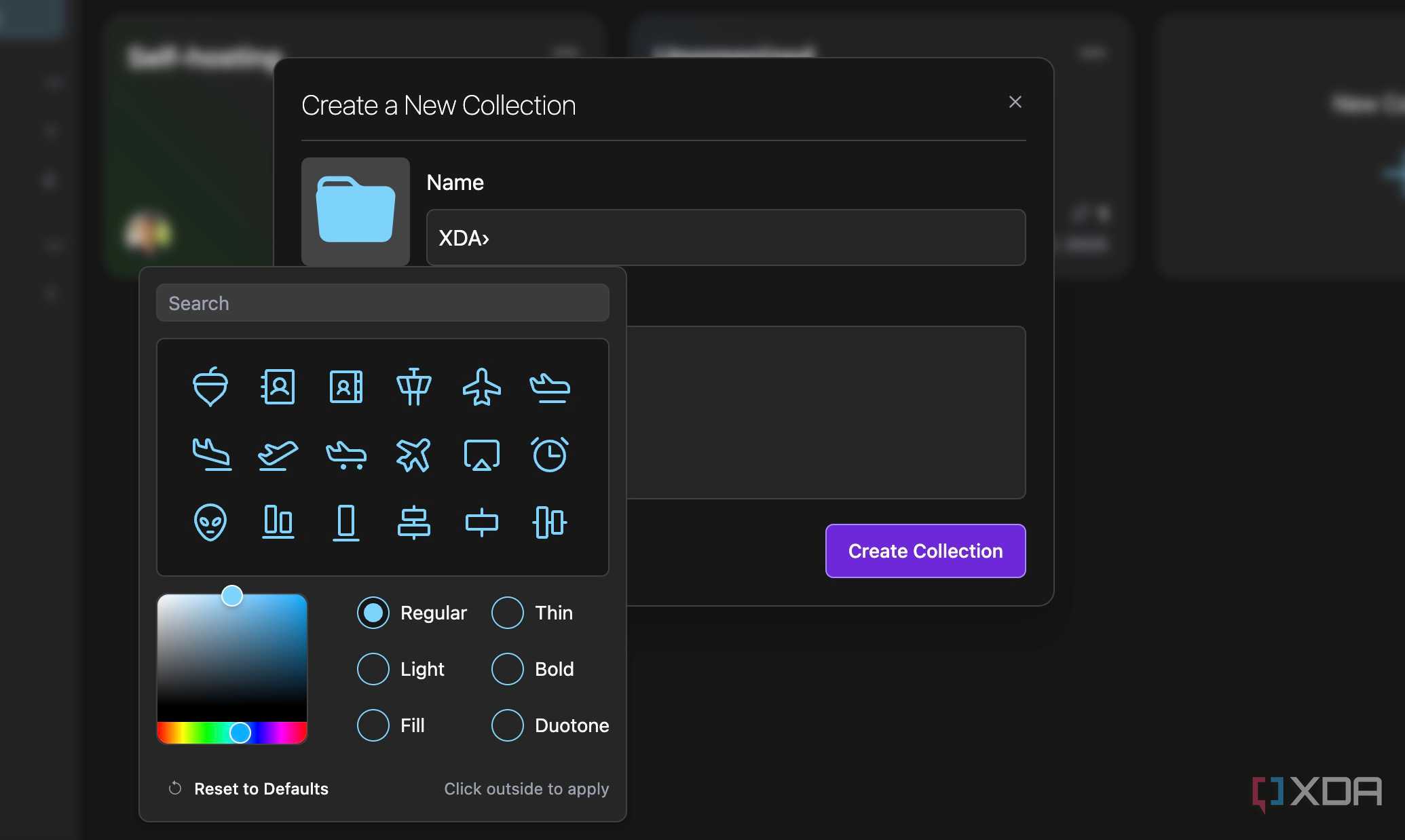 Linkwarden collection customization