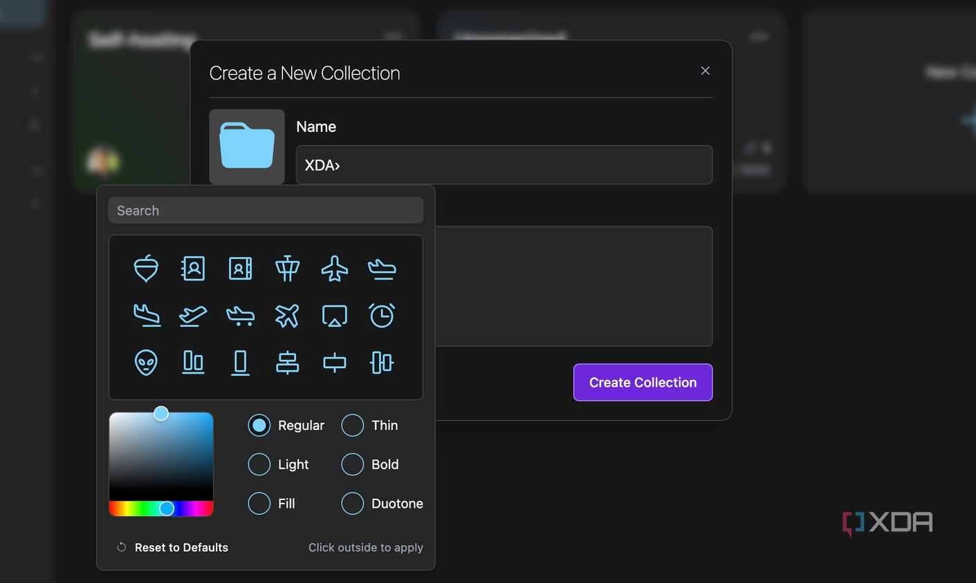 Linkwarden collection customization