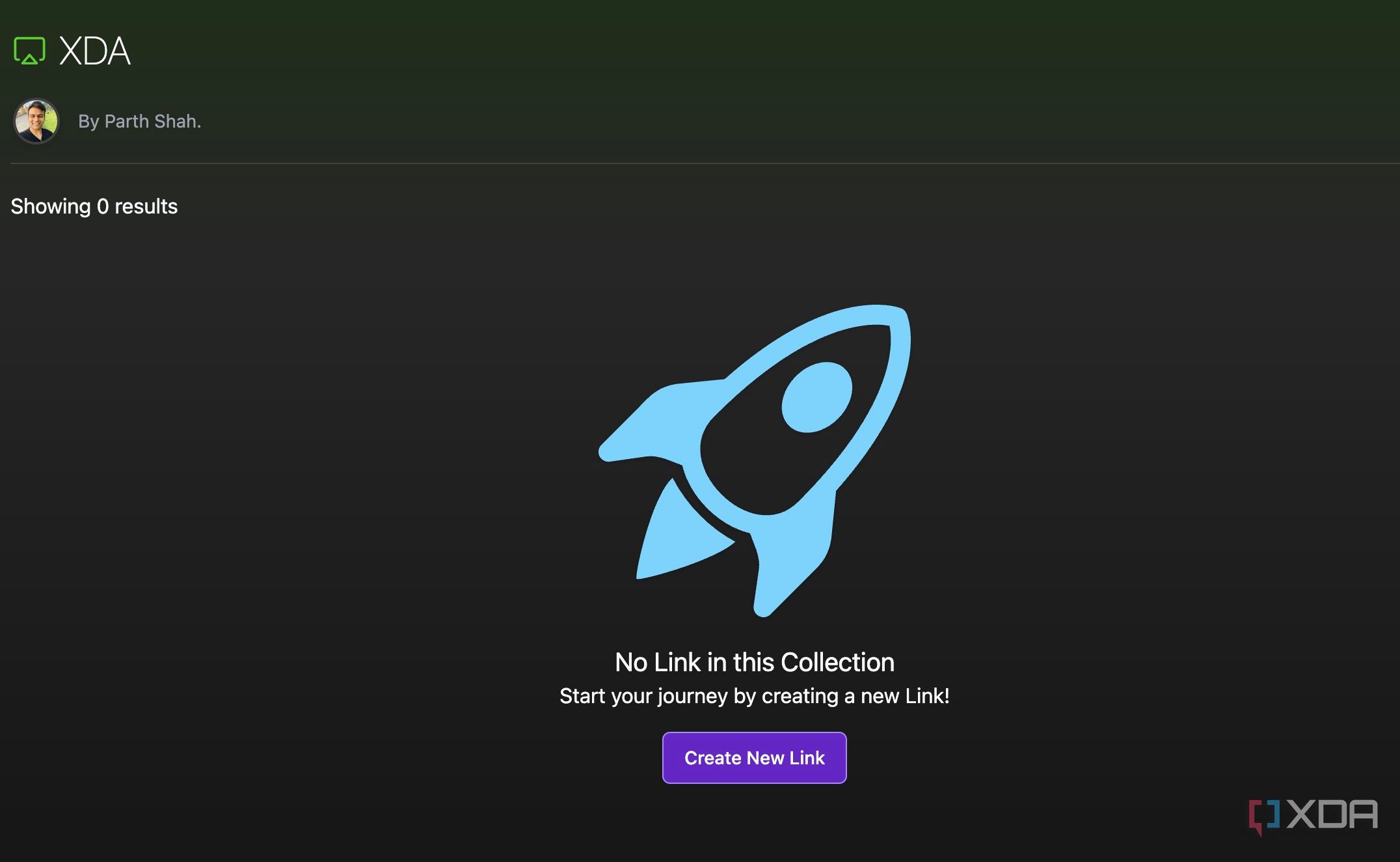 Linkwarden collection empty
