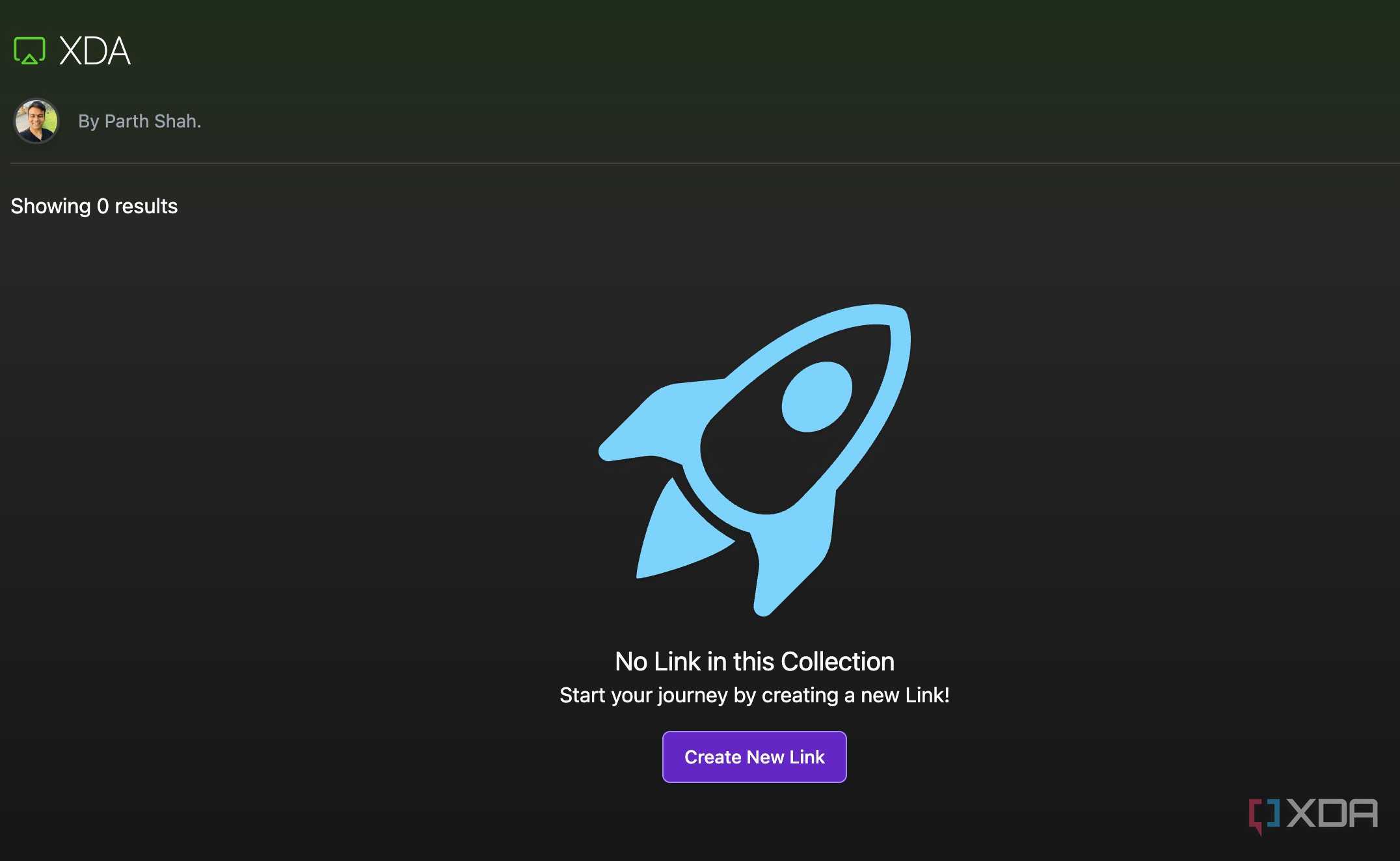 Linkwarden collection empty