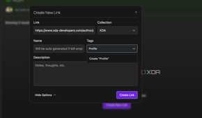 Linkwarden add a new link