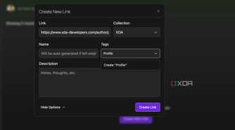 Linkwarden add a new link