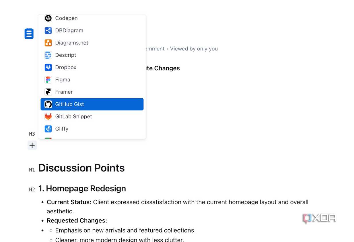 app integration in Outline