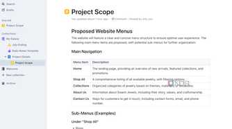 document in Outline