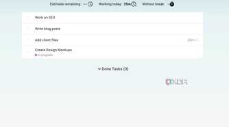 Super Productivity tasks