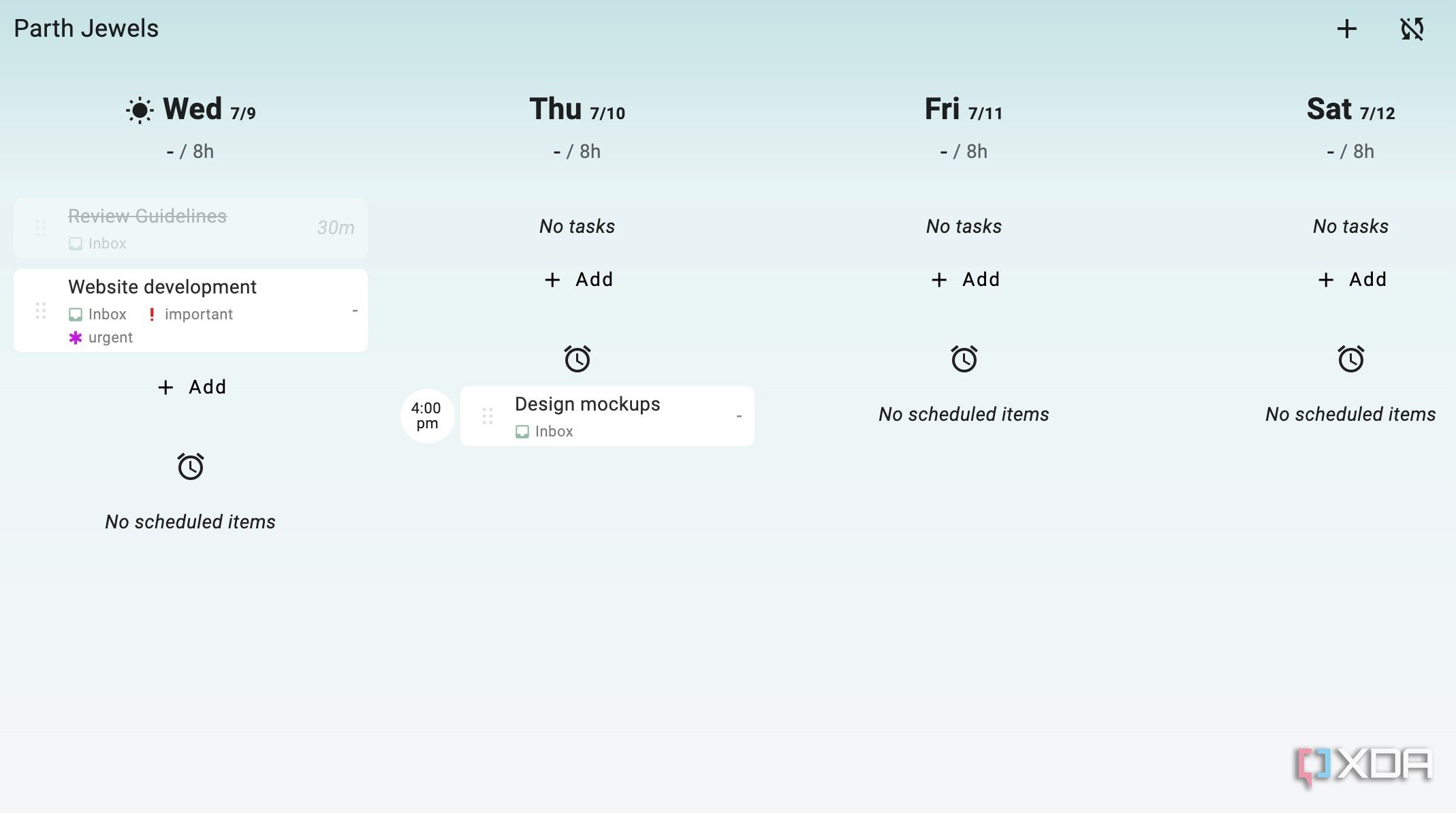 Super Productivity overview
