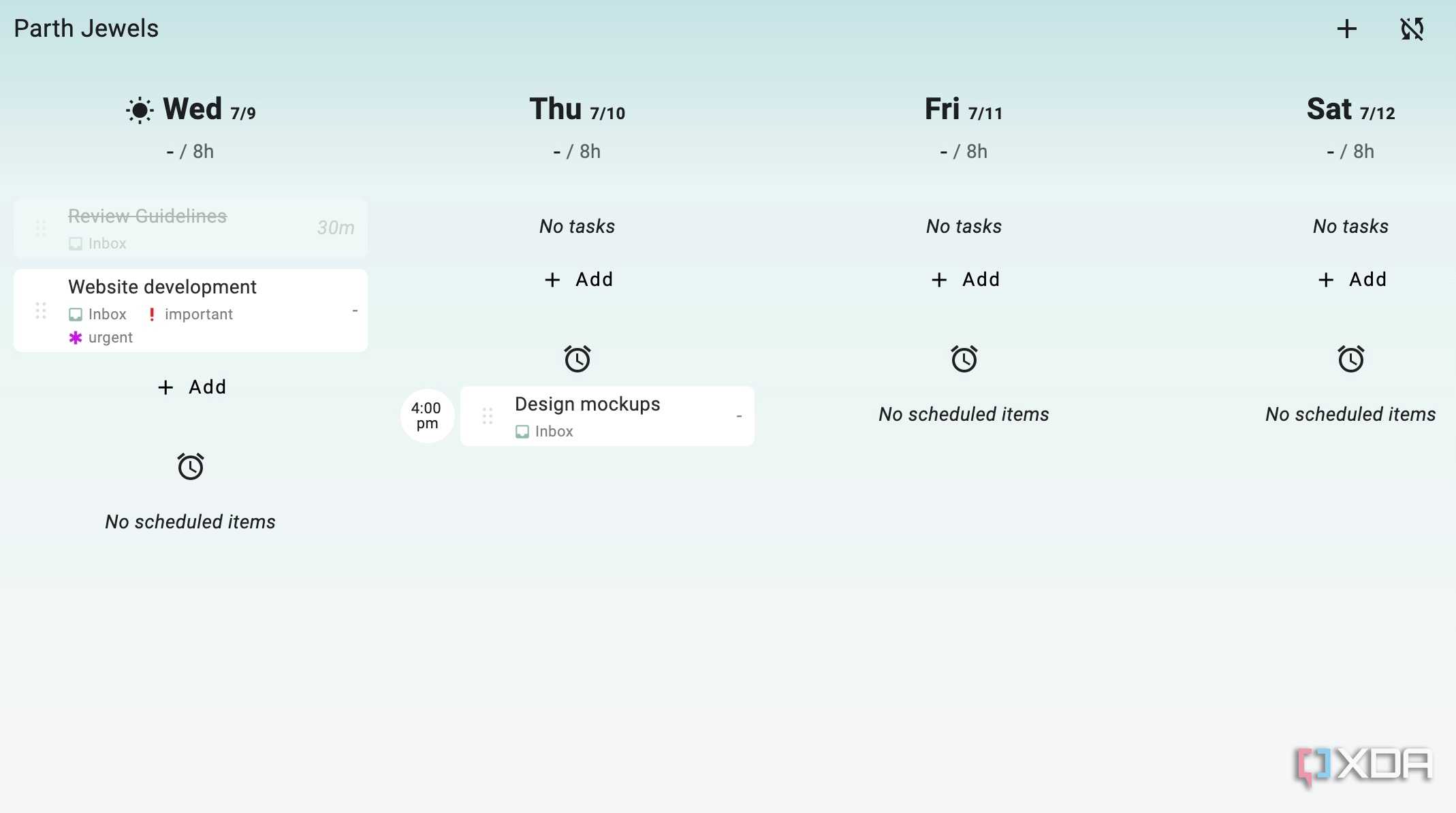 Super Productivity overview