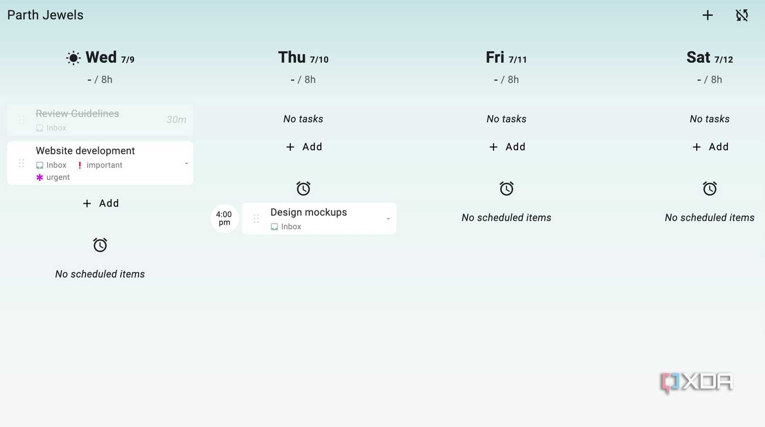 Super Productivity overview