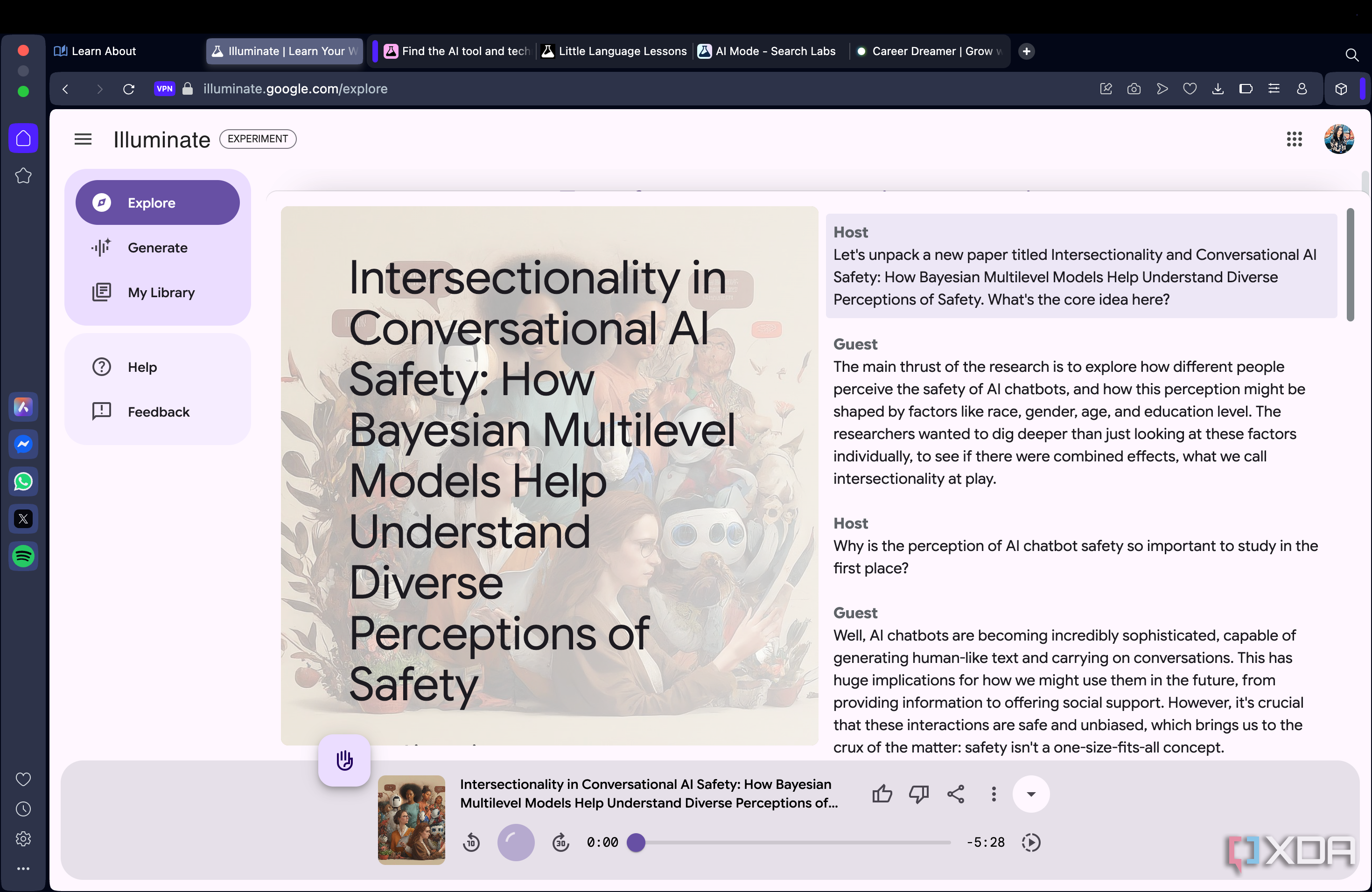Illuminate AI generated podcast