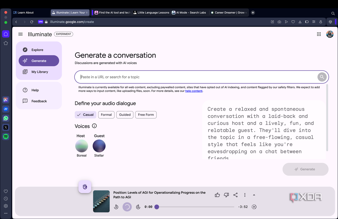 Illuminate Generate option