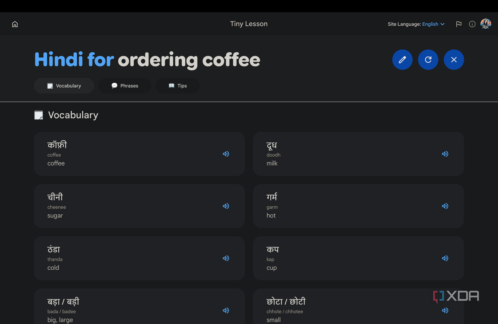 Google labs hindi for ordering coffee