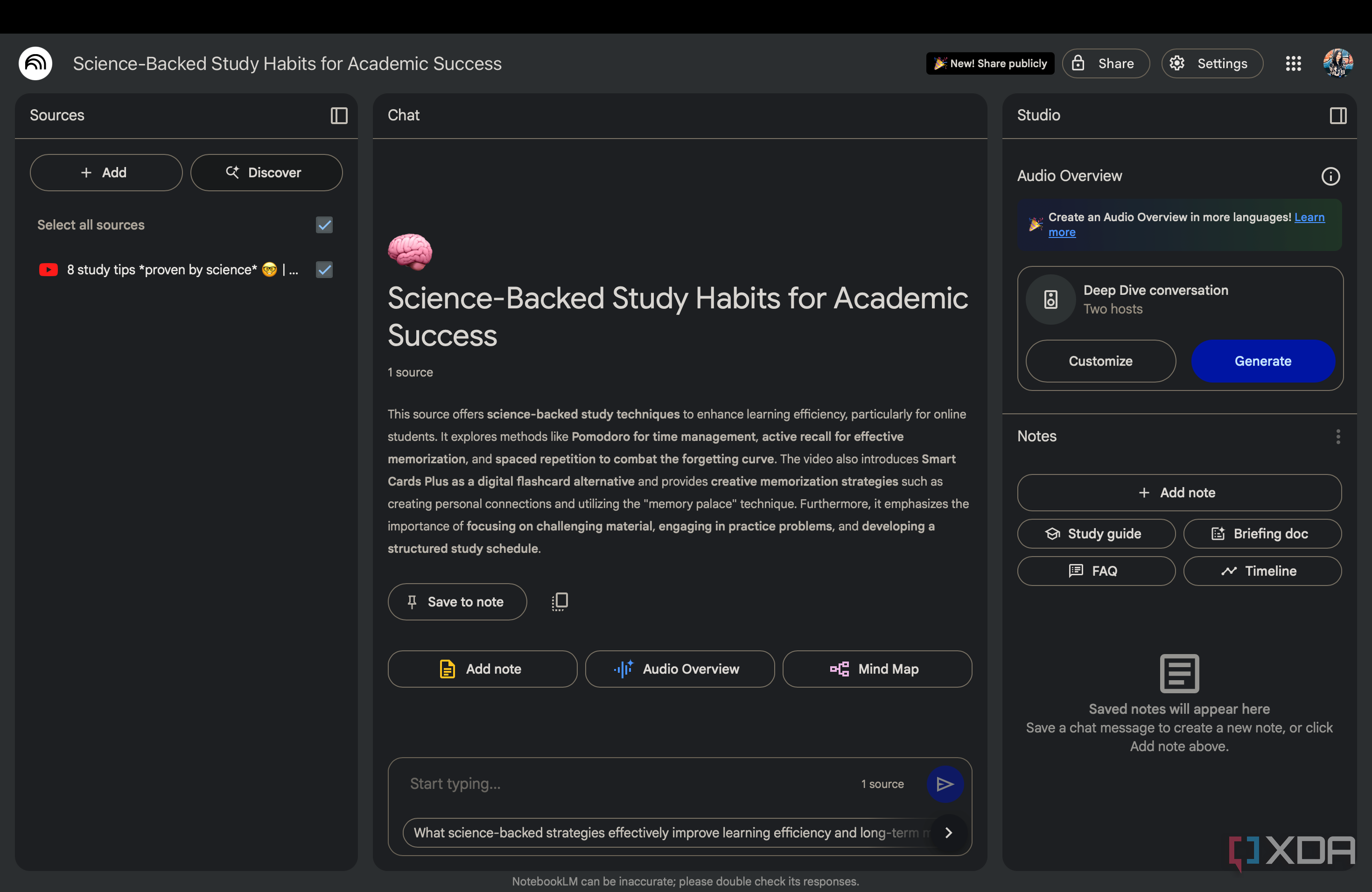 NotebookLM's Audio Overview feature