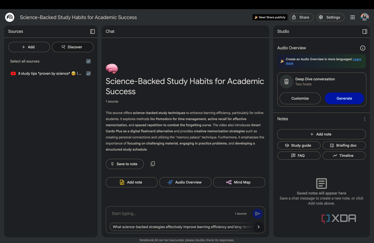 NotebookLM's Audio Overview feature