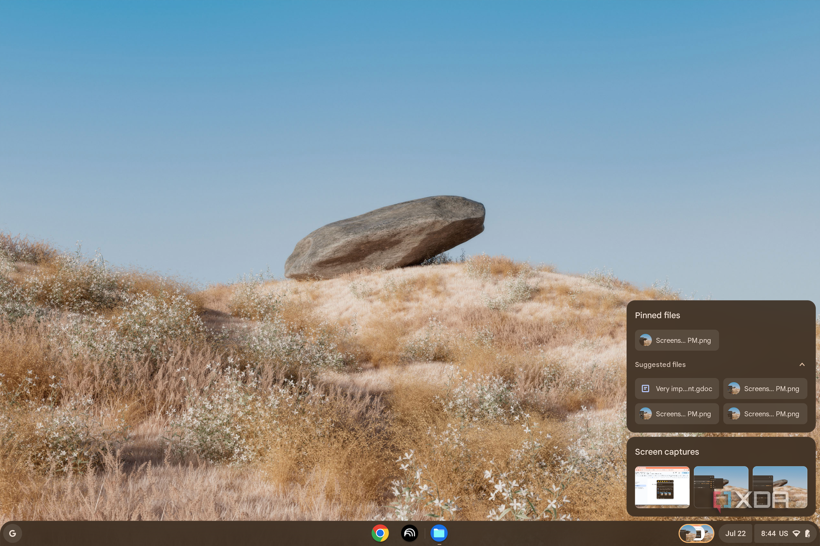 Pin a file to the taskbar in ChromeOS