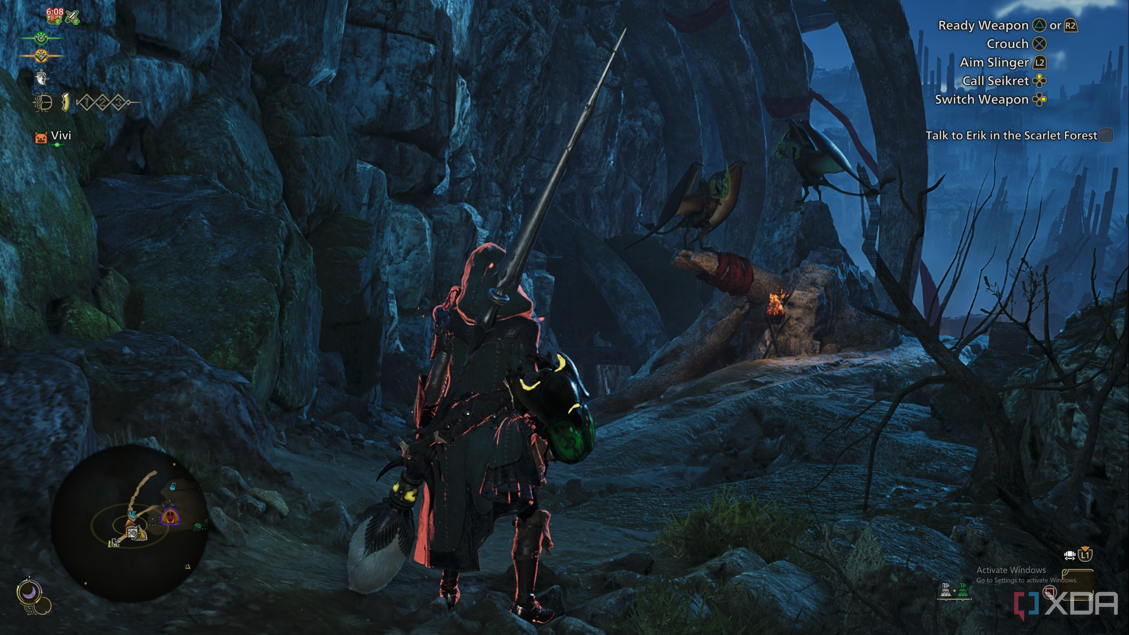 Monster Hunter Wilds with DLSS 4 and Frame-Gen enabled