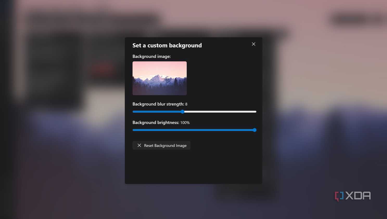 Set custom background image Kanri