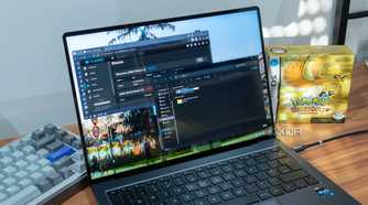 A Windows 11 laptop showing an SMB share in File Explorer with a TrueNAS dashboard open in the background