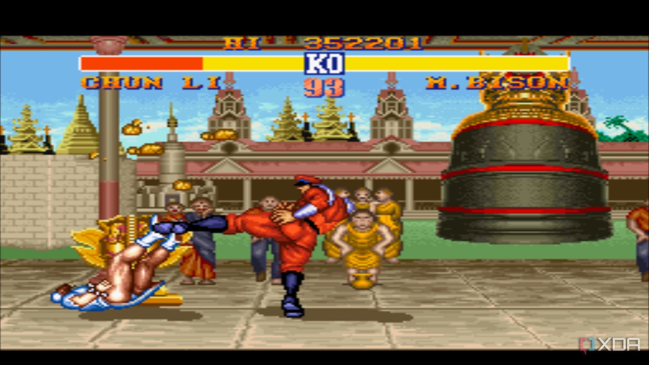M. Bison fight in Street Fighter II.