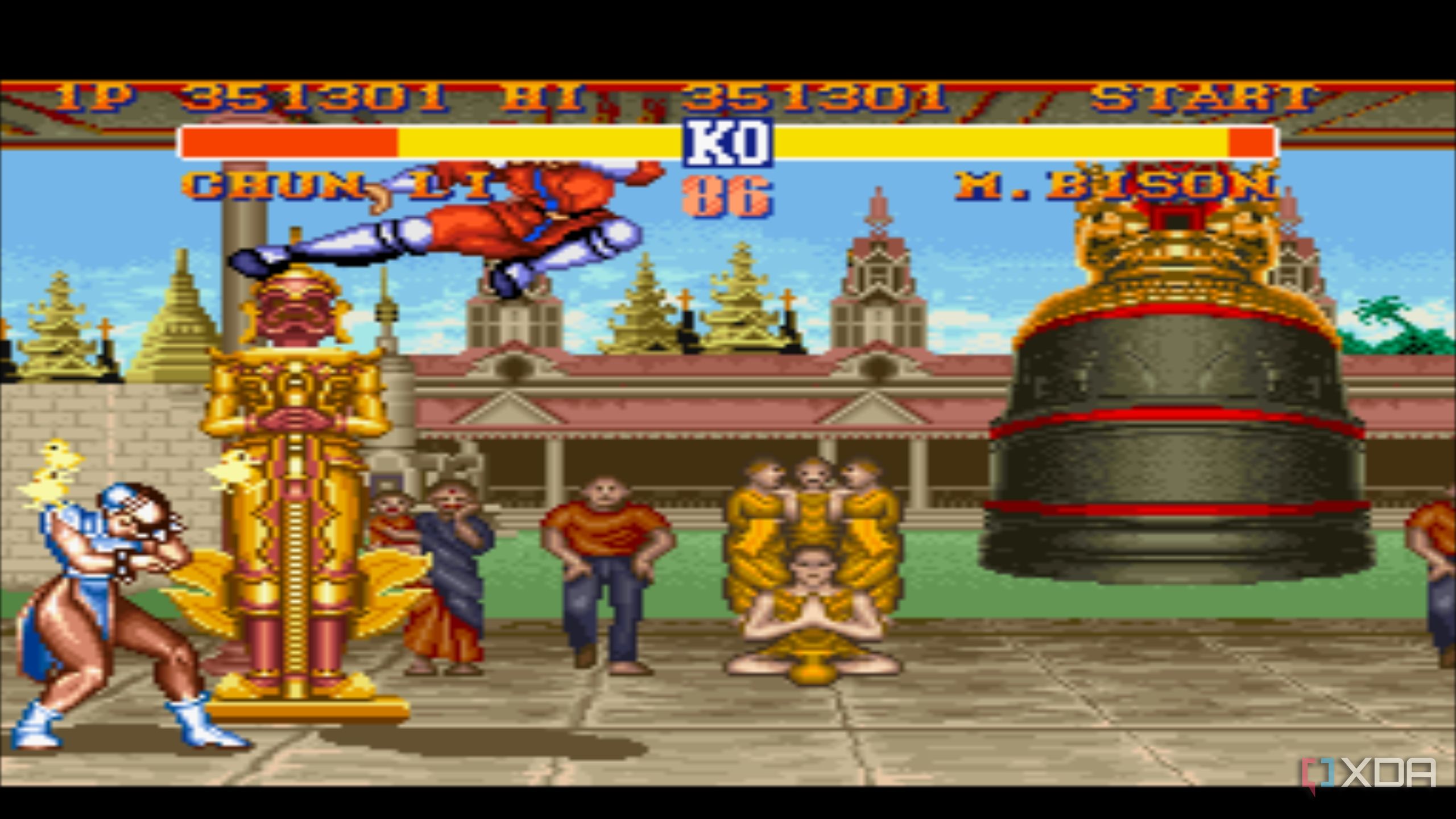 M. Bison fight in Street Fighter II.