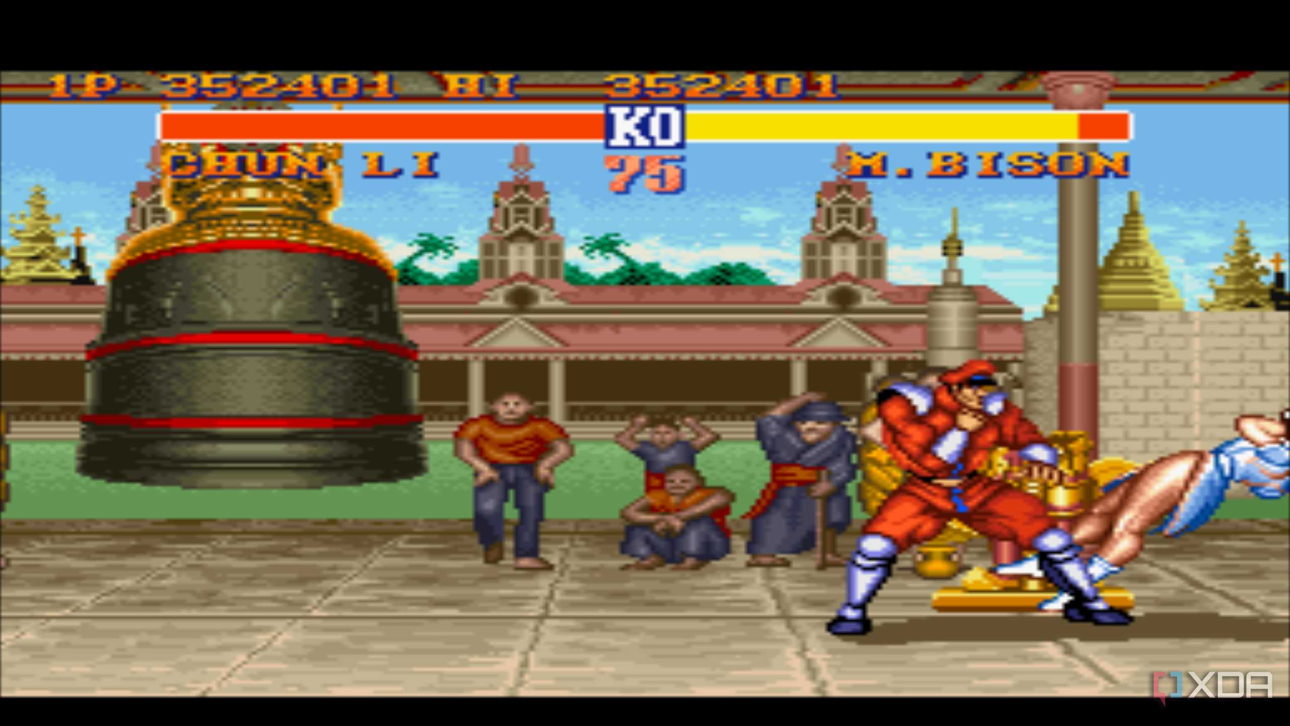 M. Bison fight in Street Fighter II.