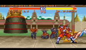 M. Bison fight in Street Fighter II.