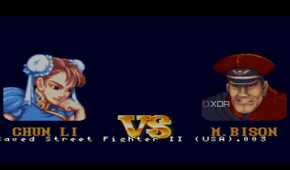 M. Bison fight in Street Fighter II.