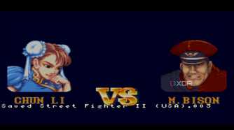 M. Bison fight in Street Fighter II.