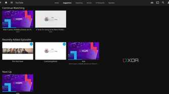 Suggestions section for YouTube videos in Jellyfin