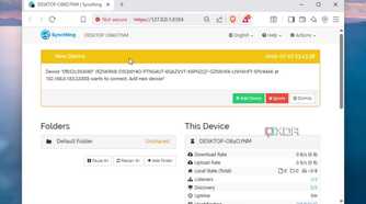 Adding a new device to Syncthing