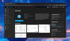 The Syncthing tab in TrueNAS Scale