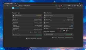 The Syncthing UI