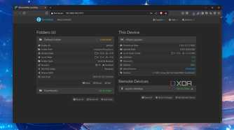 The Syncthing UI