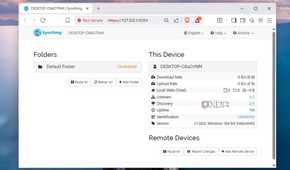 The Syncthing UI
