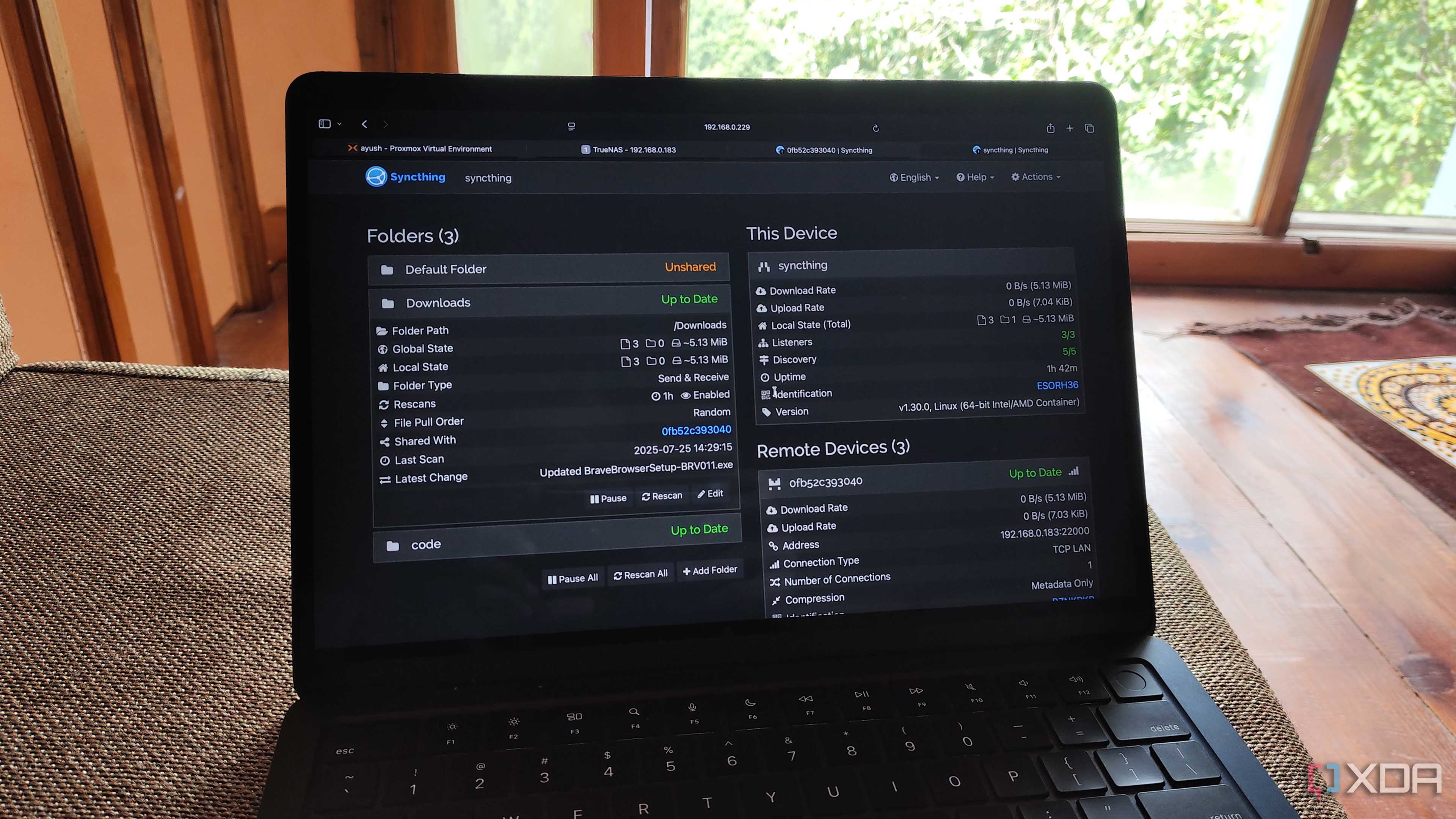 Accessing Syncthing from a Mac