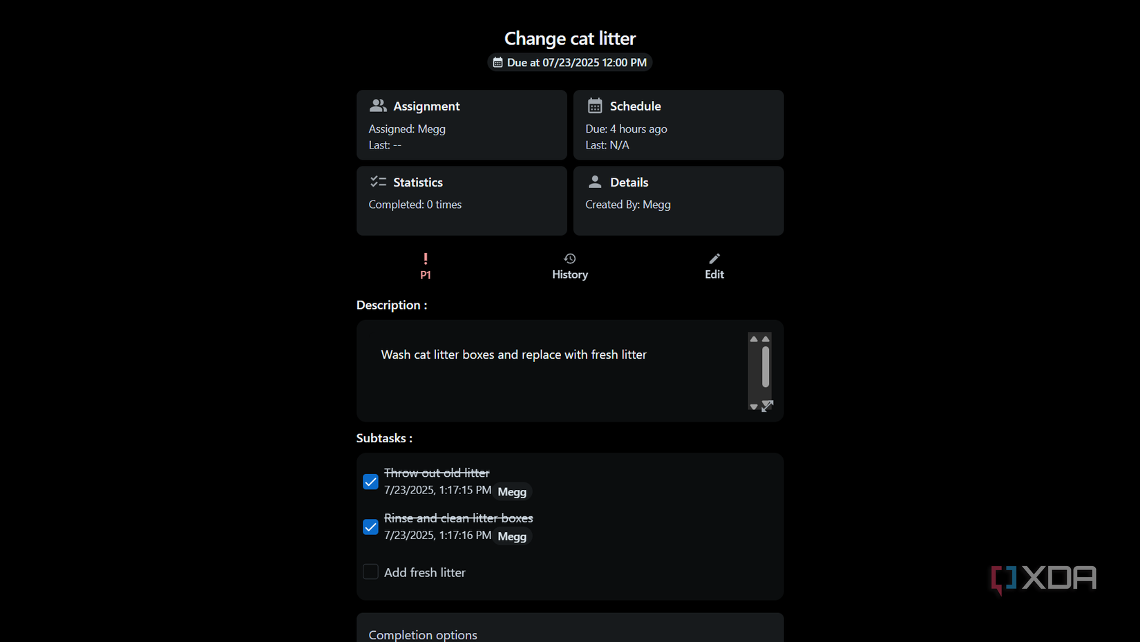 task details in donetick