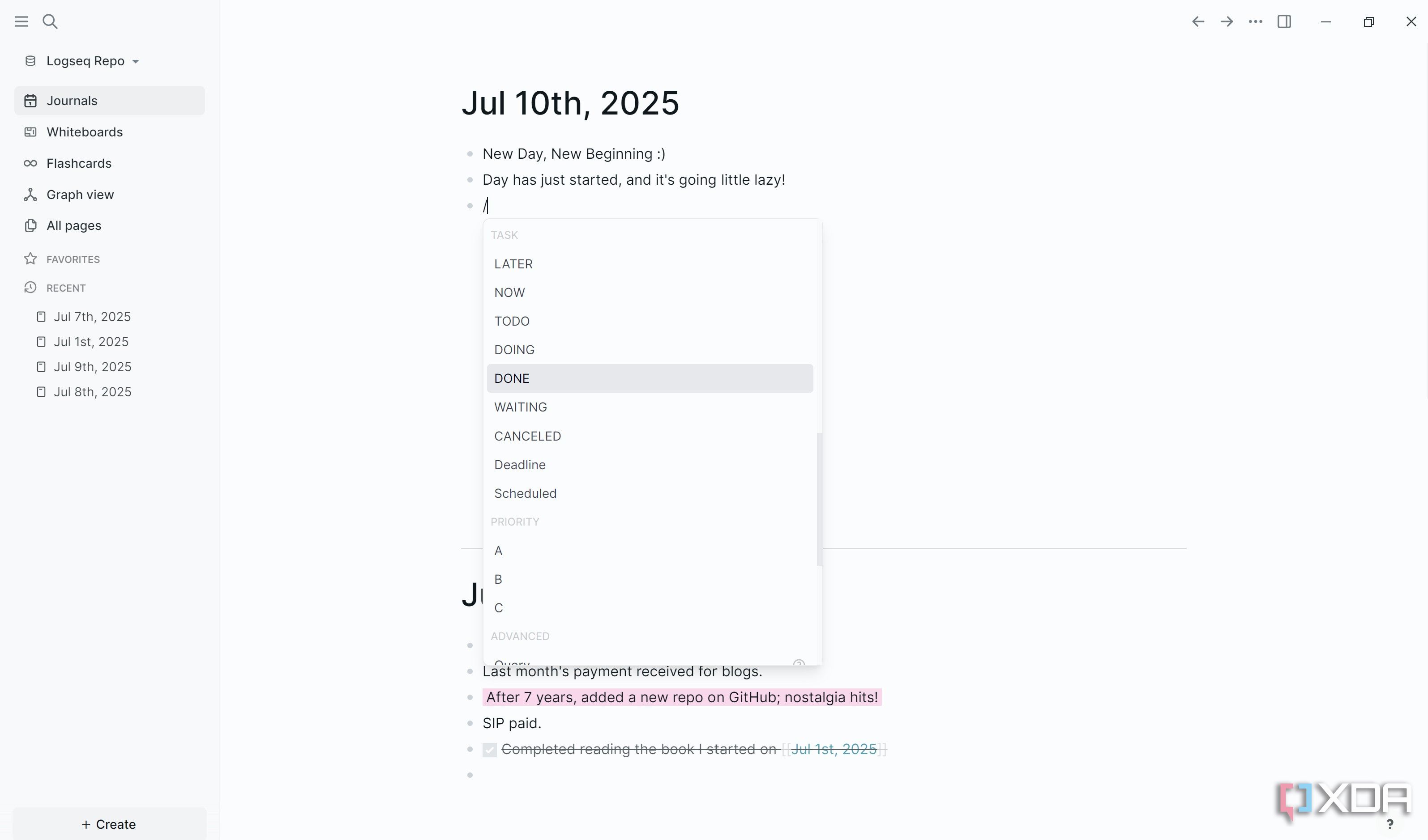 5 reasons I prefer Logseq over Obsidian for daily journaling