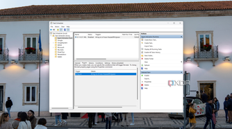 Screenshot of Task Scheduler on Windows 11 showing a task with a logon trigger