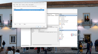Screenshot of ask Scheduler while editing a task, showing a log on trigger has been removed