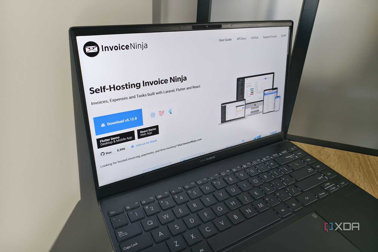 the invoice ninja self hosting website