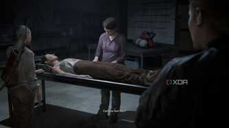 Mel tending to Yara in The Last of Us Part II.