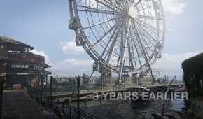 A ferris wheel in The Last of Us Part II.