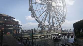 A ferris wheel in The Last of Us Part II.