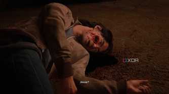 Jesse shot through the face in The Last of Us Part II Remastered.
