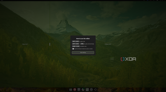 Screenshot of the Ubuntu desktop showing the screen before modifying or creating a new layout