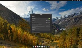 Screenshot of an Ubuntu desktop showing settings for the Tiling Shell extension