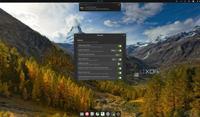 Screenshot of an Ubuntu desktop showing settings for the Tiling Shell extension