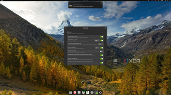 Screenshot of an Ubuntu desktop showing settings for the Tiling Shell extension