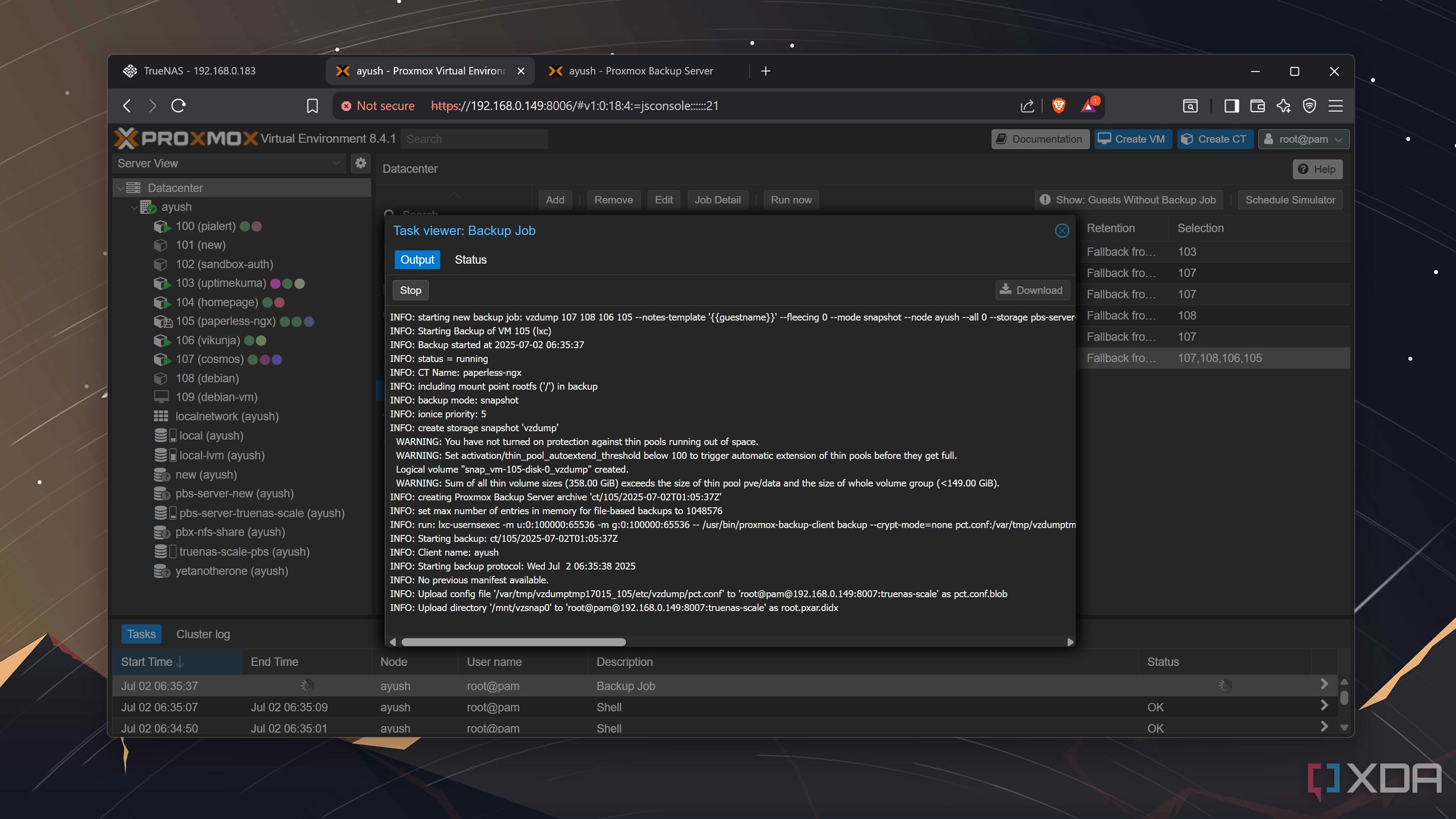 проверка целостности резервных копий Proxmox — иллюстрация 3 к материалу