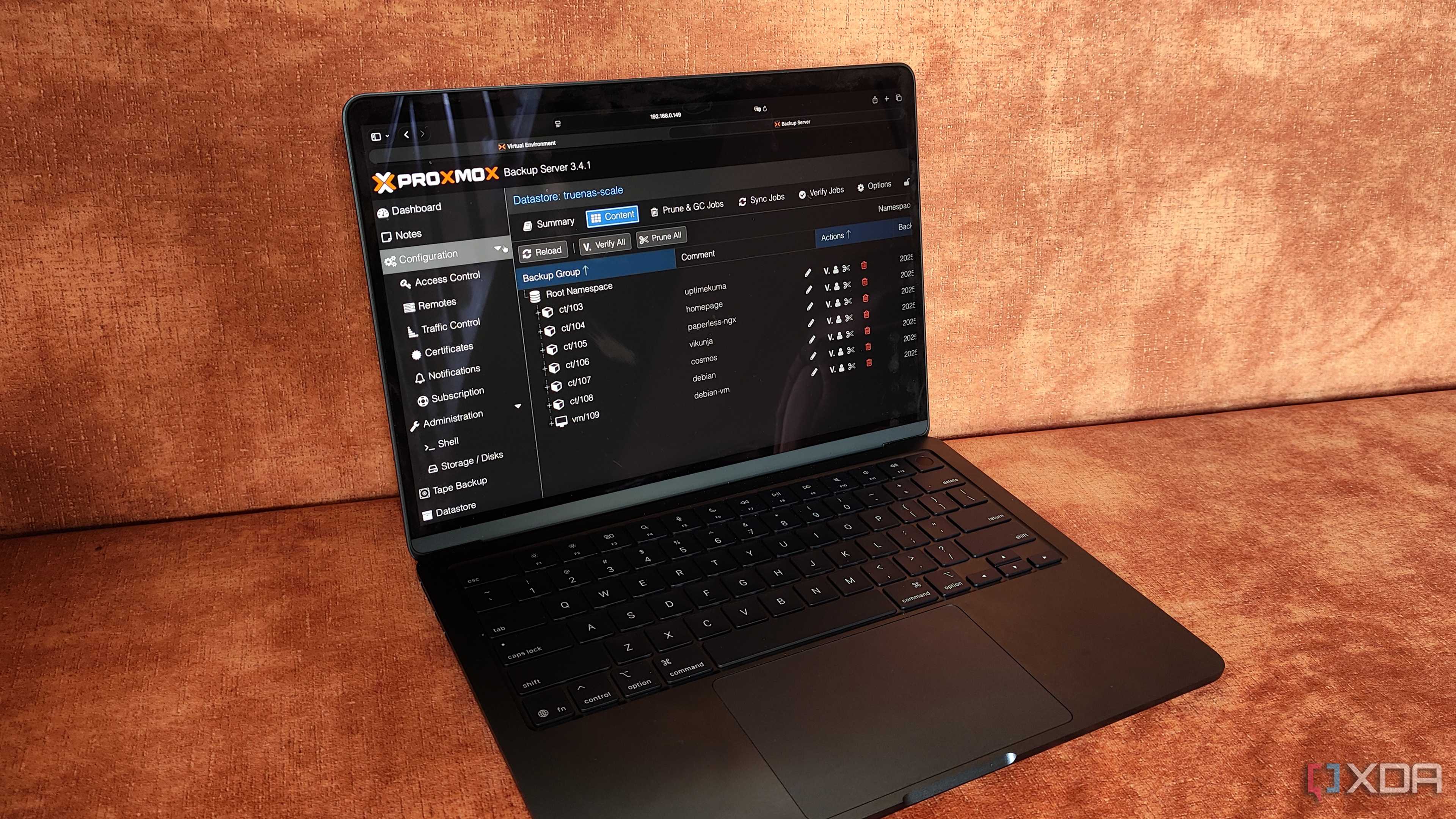 Accessing a PBS instance on a MacBook